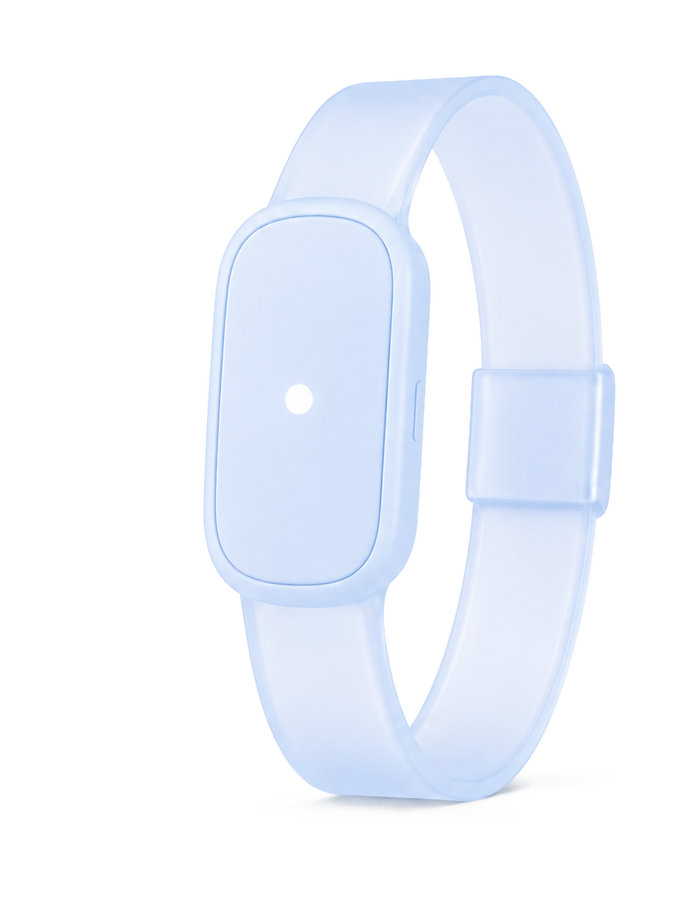 Bracelet enfant Loomi bleu translucide