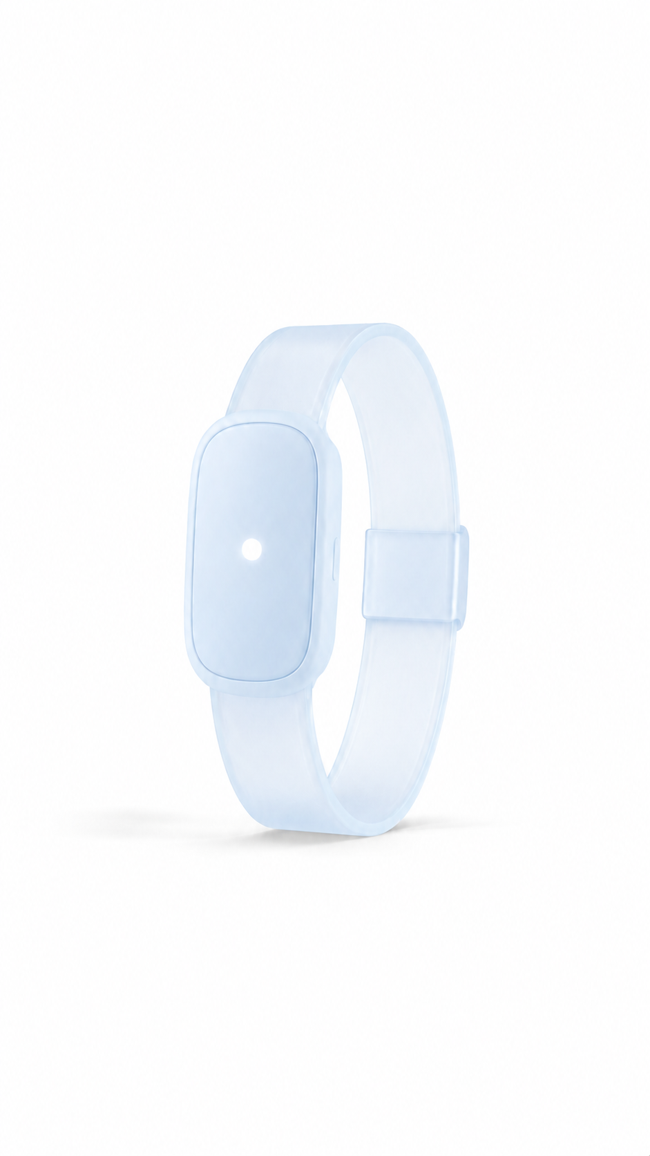 Bracelet Loomi enfant bleu translucide