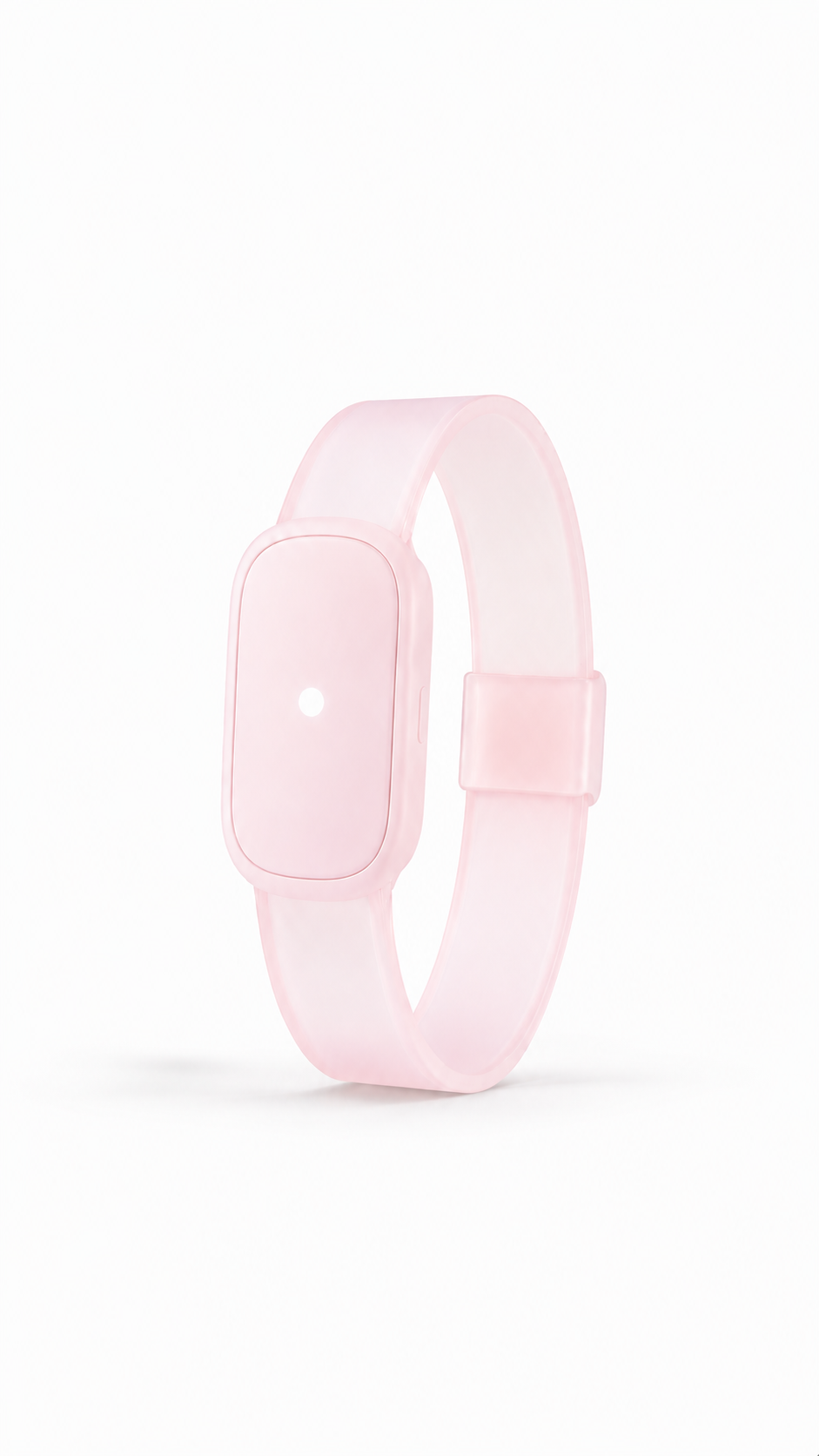 Bracelet Loomi enfant rose translucide