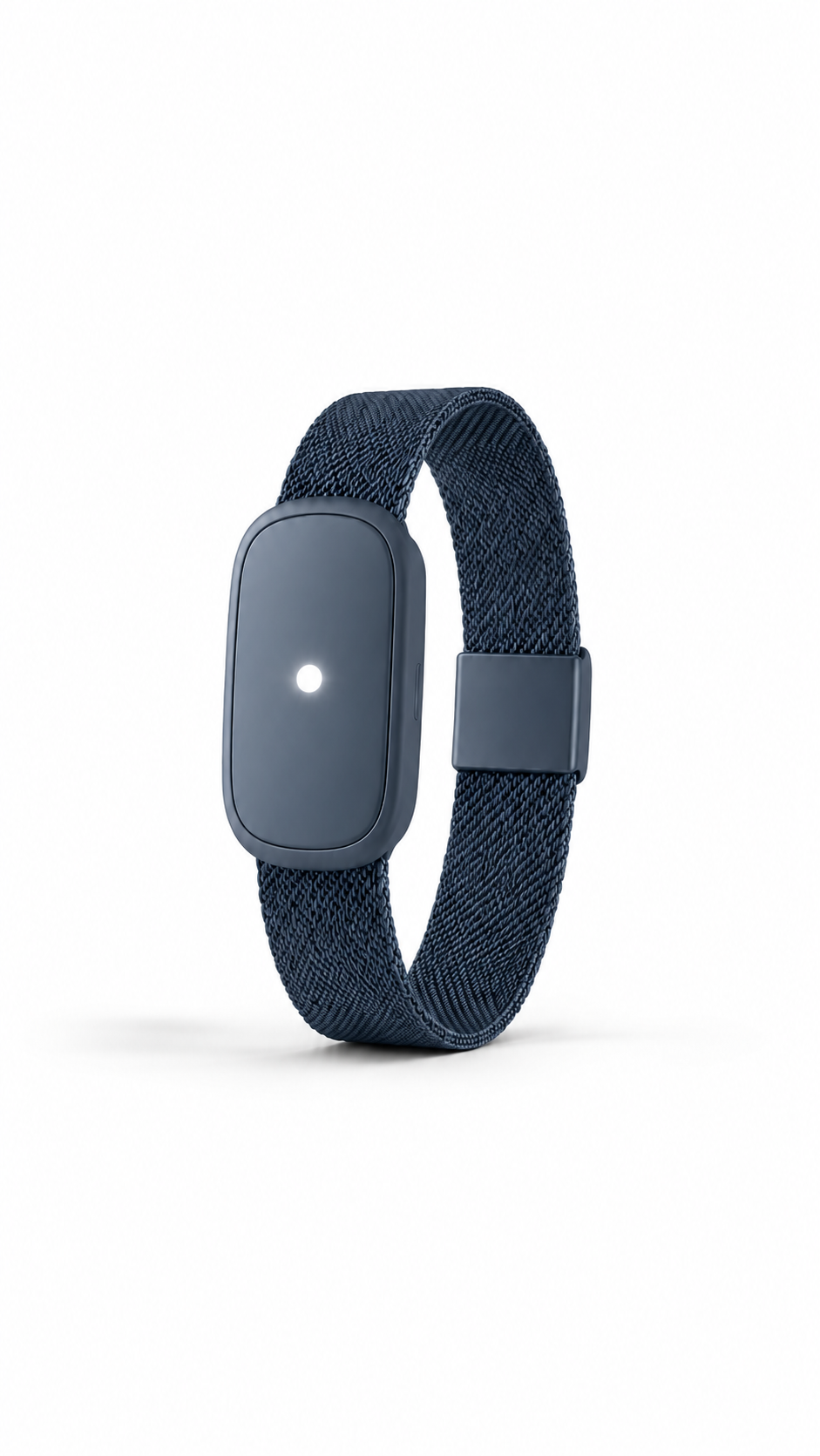Bracelet Loomi parent bleu nuit en maille milanaise